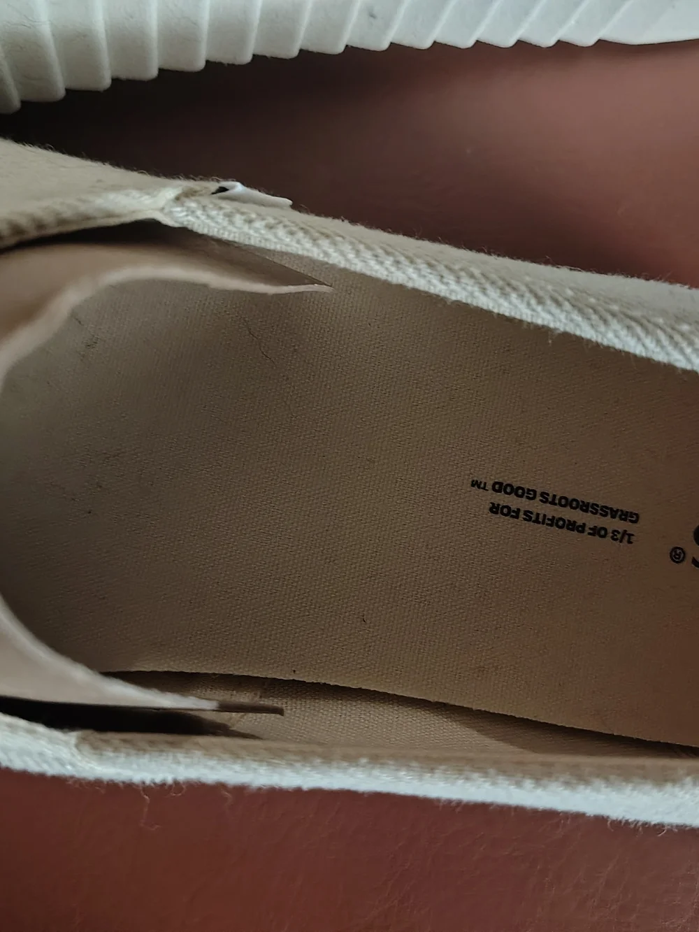 TOMS Slip-On Espadrilles in Light Beige